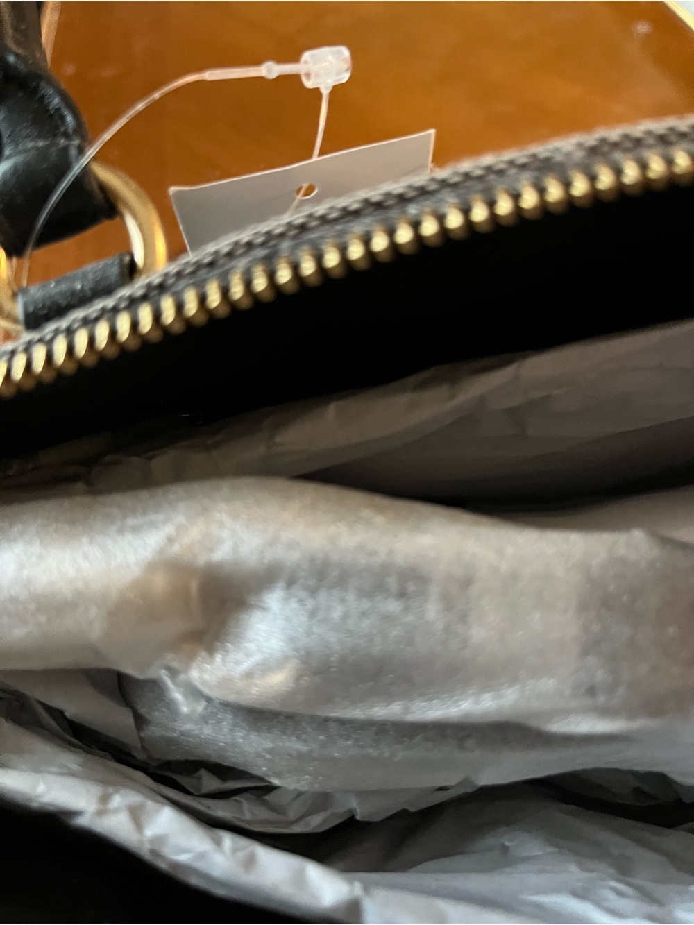Coach Two-Tone Canvas & Leather Satchel in Black and Beige - Picture 9 of 16